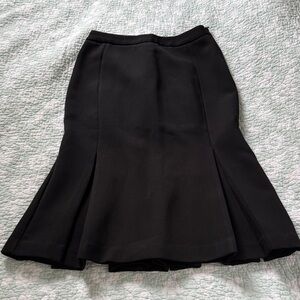 Chic Black Pencil Skirt with Flared Hem